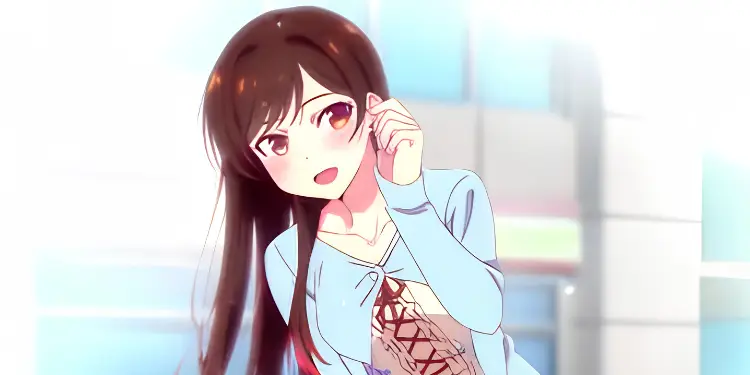 Chizuru Mizuhara with a calm expression in Rent-a-Girlfriend Season 4