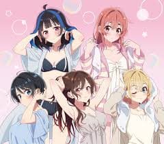 Supporting characters from Rent-a-Girlfriend Season 4 including Mini, Sumi, Ruka, and Mami