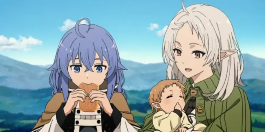 Rudeus from Mushoku Tensei Jobless Reincarnation in a detailed fantasy world
