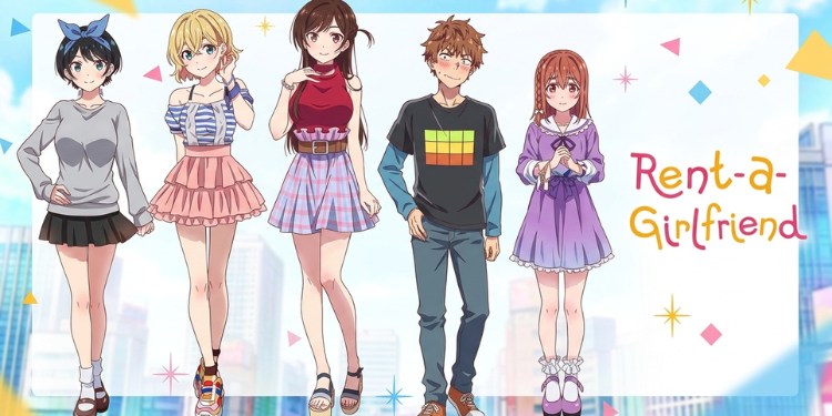 Rent-a-Girlfriend Season 4 main characters posing together