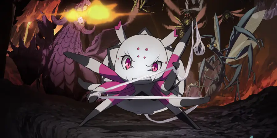 Kumoko from So I’m a Spider So What in a dangerous fantasy dungeon
