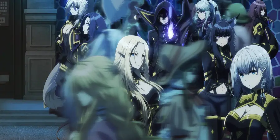 Cid Kagenou as Shadow from The Eminence in Shadow in a dark overpowered anime pose
