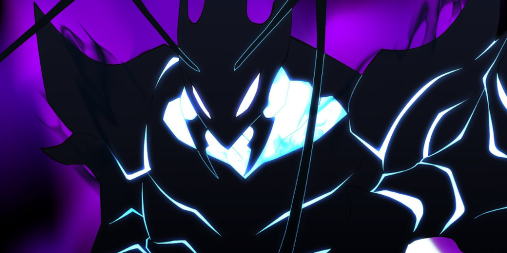 Shadow soldier glowing with cyan markings, part of Jinwoo's growing army in Solo Leveling Season 2