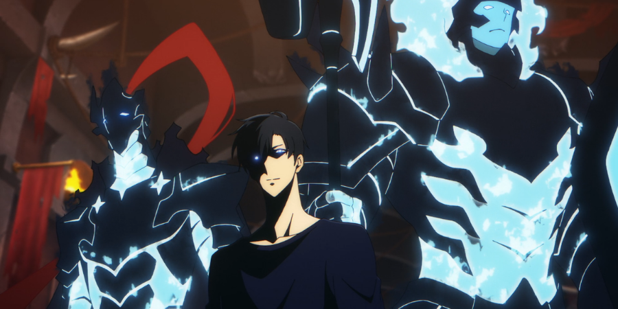 Jin-Woo commanding his shadow army – A-1 Pictures animation from Solo Leveling