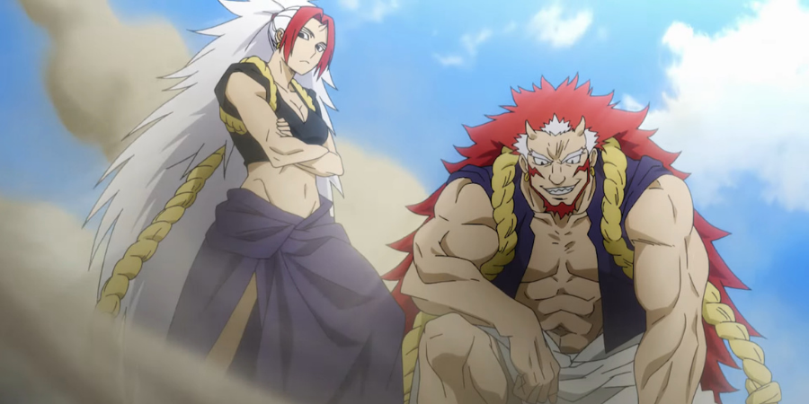 Oni-like daemons appearing in Daemons of the Shadow Realm anime scene