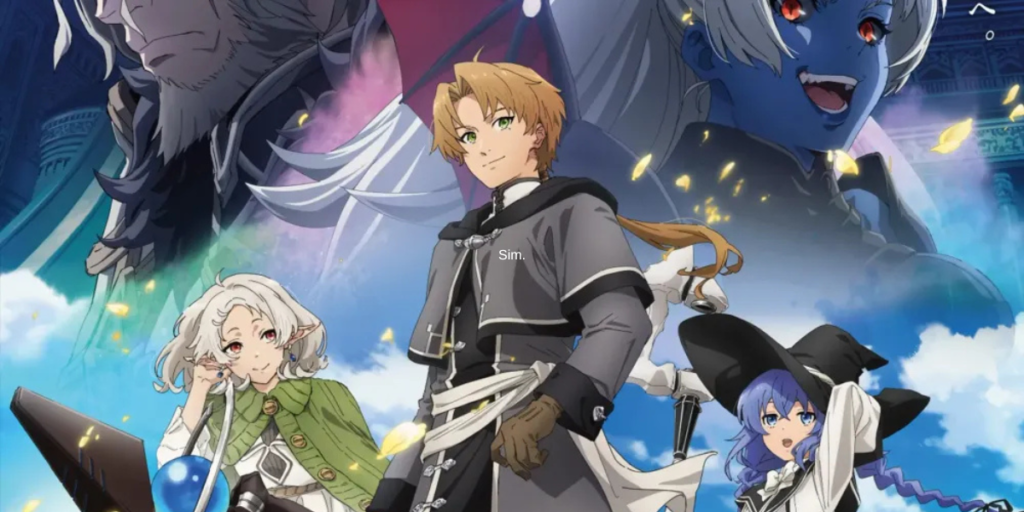 Skeleton Knight in Another World key visual with the armored hero and his companions