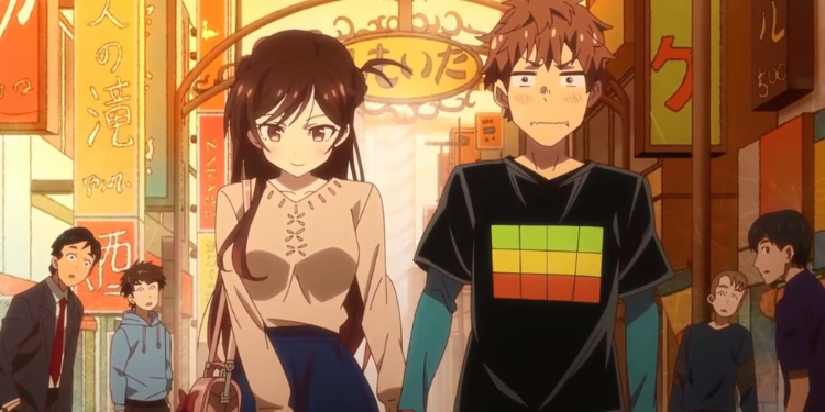 Kazuya and Chizuru together in Rent-a-Girlfriend Season 4