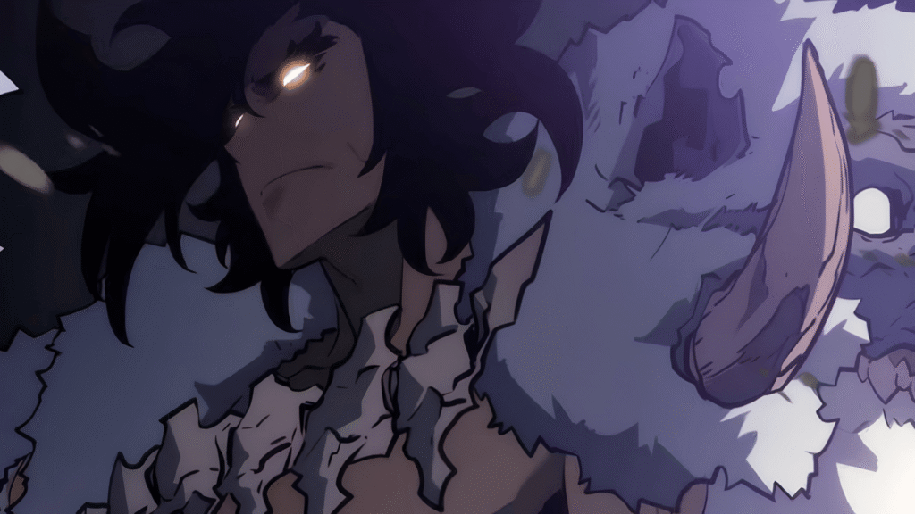 Rakan, the Monarch of Fangs and King of Beasts, one of the two Monarchs introduced in the Solo Leveling Season 2 finale