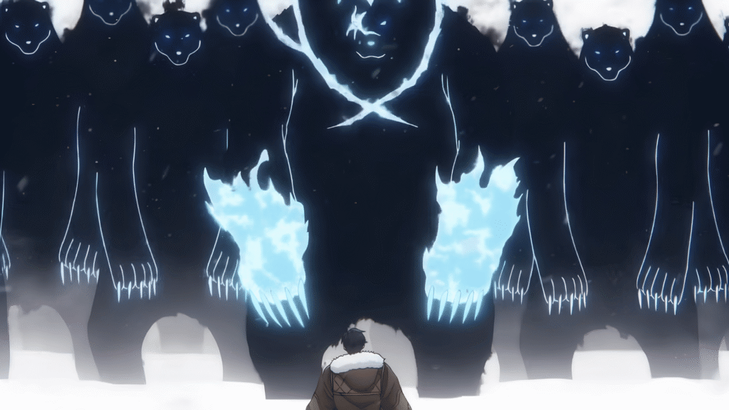 Tank, the ice bear shadow soldier in Sung Jinwoo's army